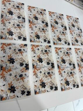 A6 Floral Accent cash envelopes